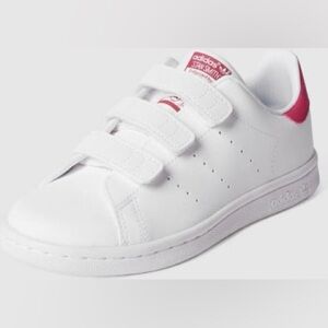 Adidas Originals Stan Smith C Sneakers Kids white hot pink child girls 1 NEW